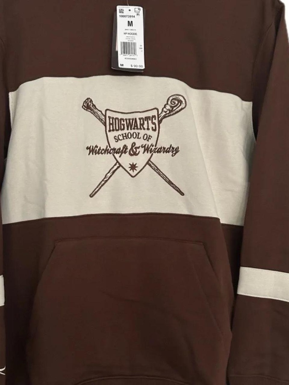 Hogwarts Brown and Cream Pullover Sweatshirt